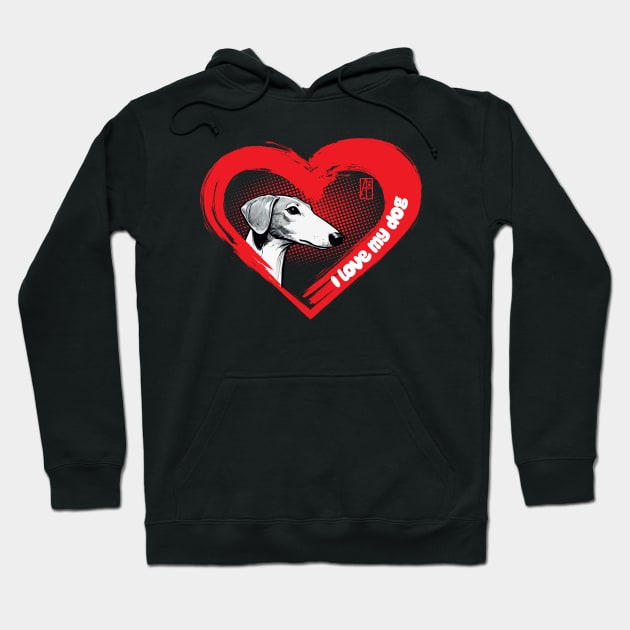 I Love My Ibizan Hound - Family dog - I Love my dog Hoodie by ArtProjectShop